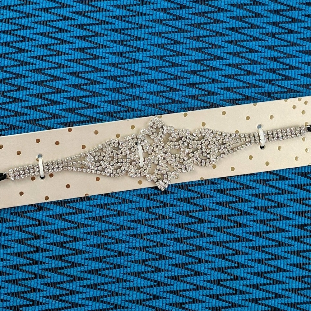 N by Noir Rhinestone Elastic Headband